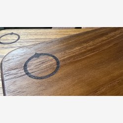 Tapasbrt i teaktr 410x250x20 mm.